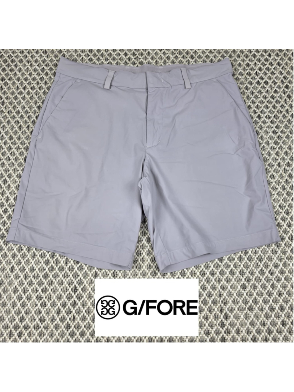 G/FORE Golf Shorts Mens 32 Gray Stretch Performance Athletic Casual Golfwear